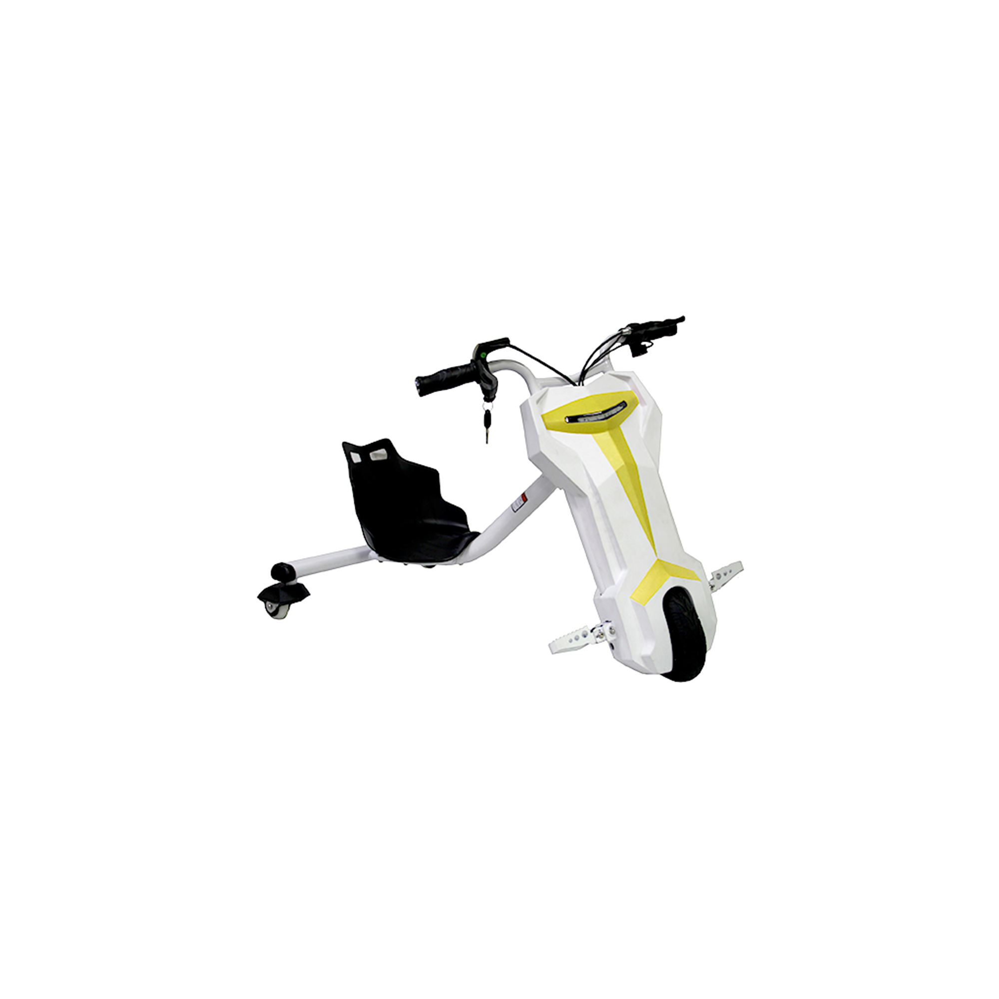 BICICLETA LOUCA BRANCO-AMARELO