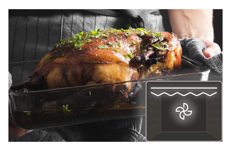 icono función Doble grill + Ventilador