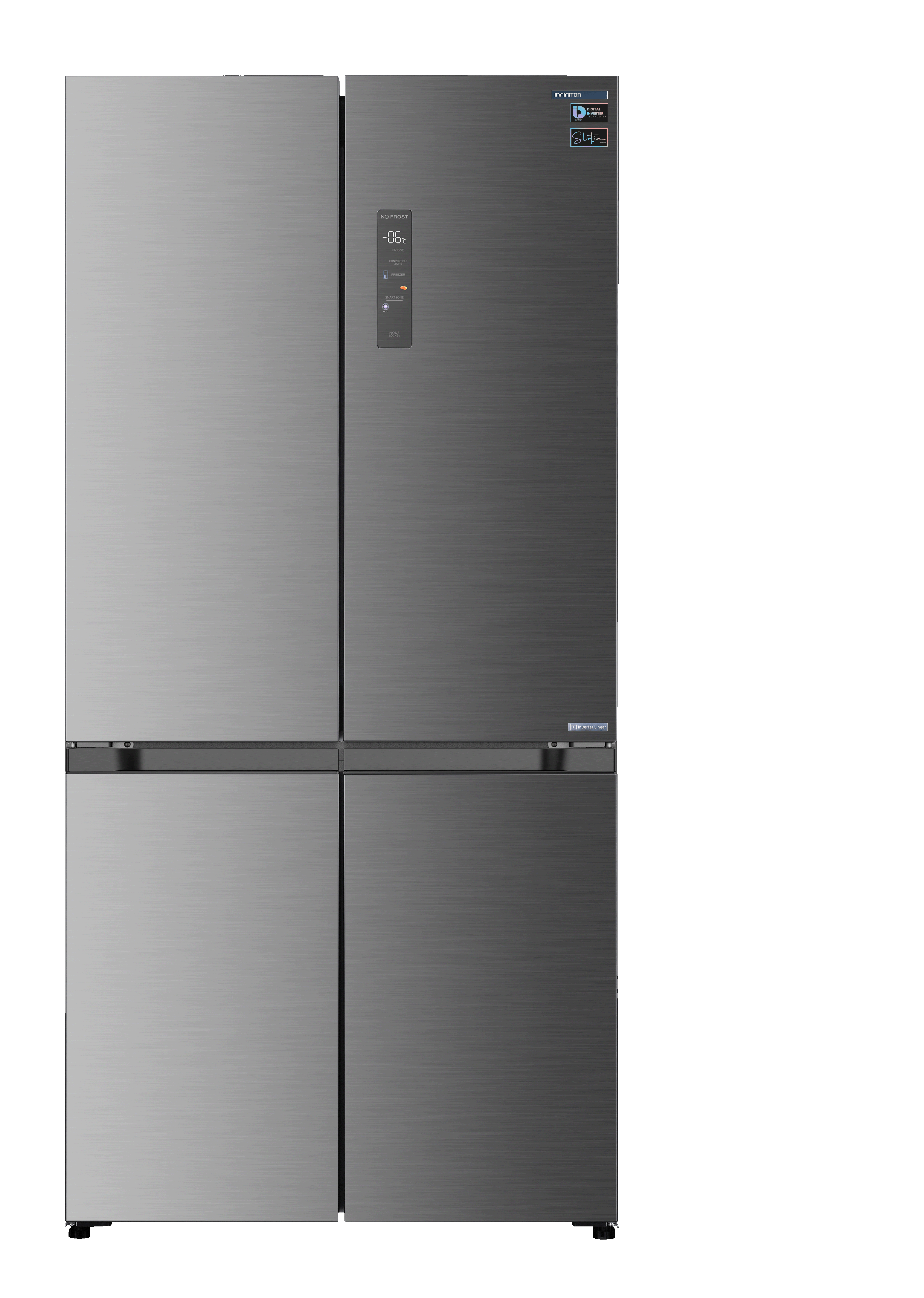 Collage del interior de un frigorífico Infiniton