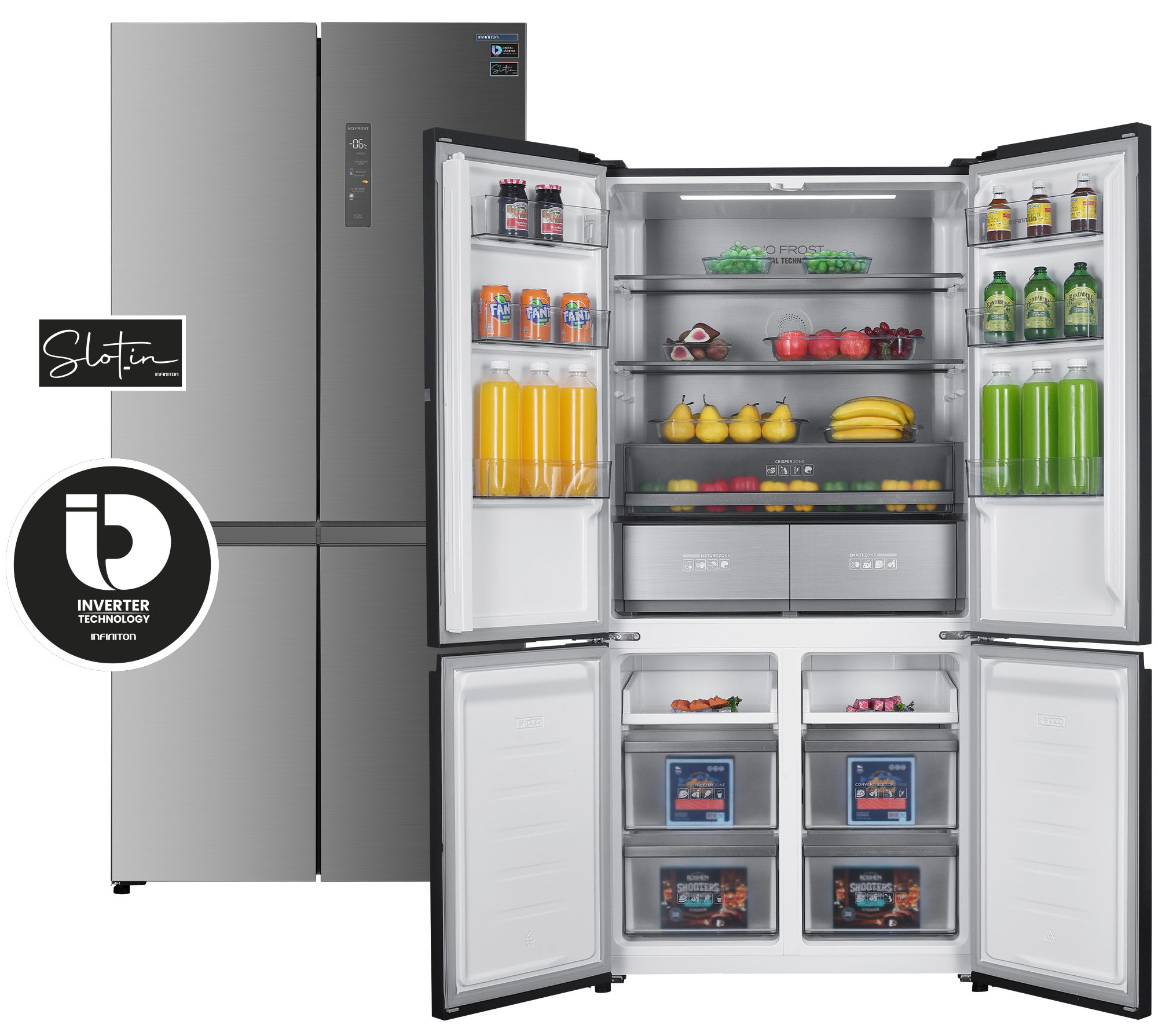 AMCB-505CD90XEH abierto con logo Inverter