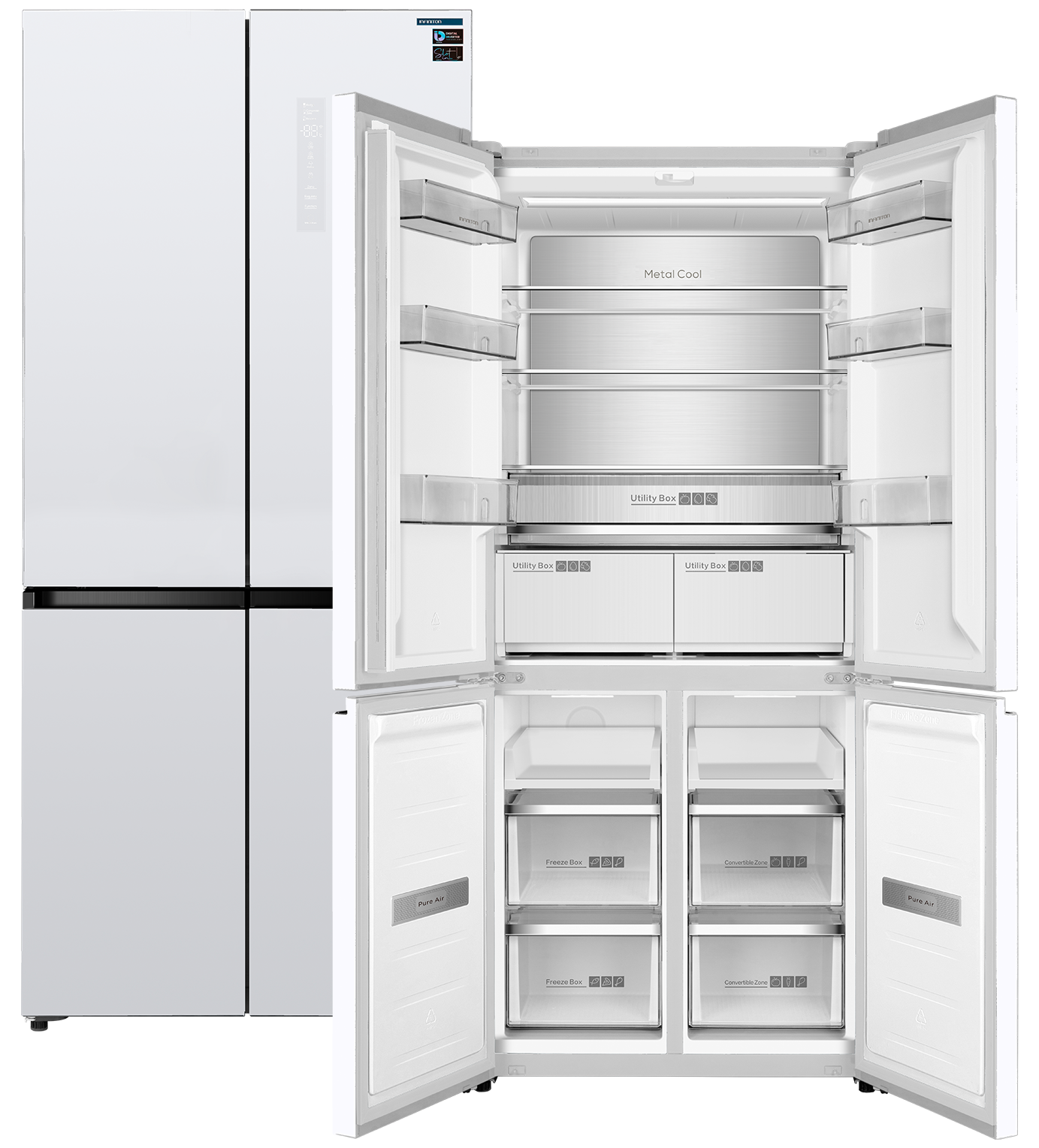 AMCB-580CD90WEC cerrado y delante el mismo modelo abierto