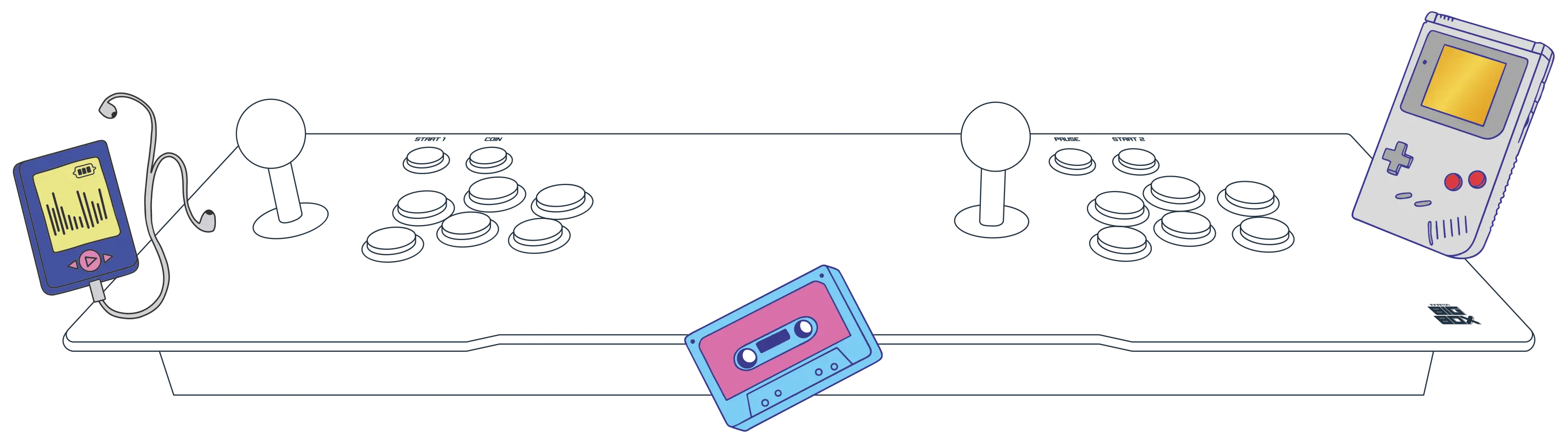 dibujo lineal de la máquina ARCADE BIGBOX V5.0