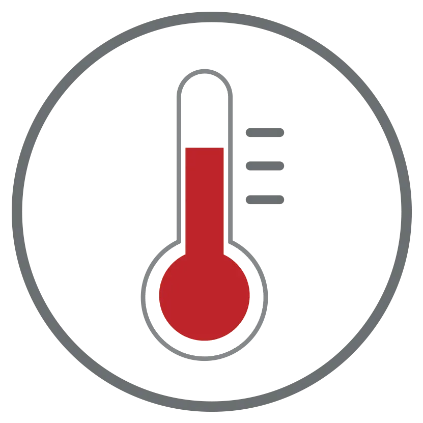 Icono temperatura ajustable