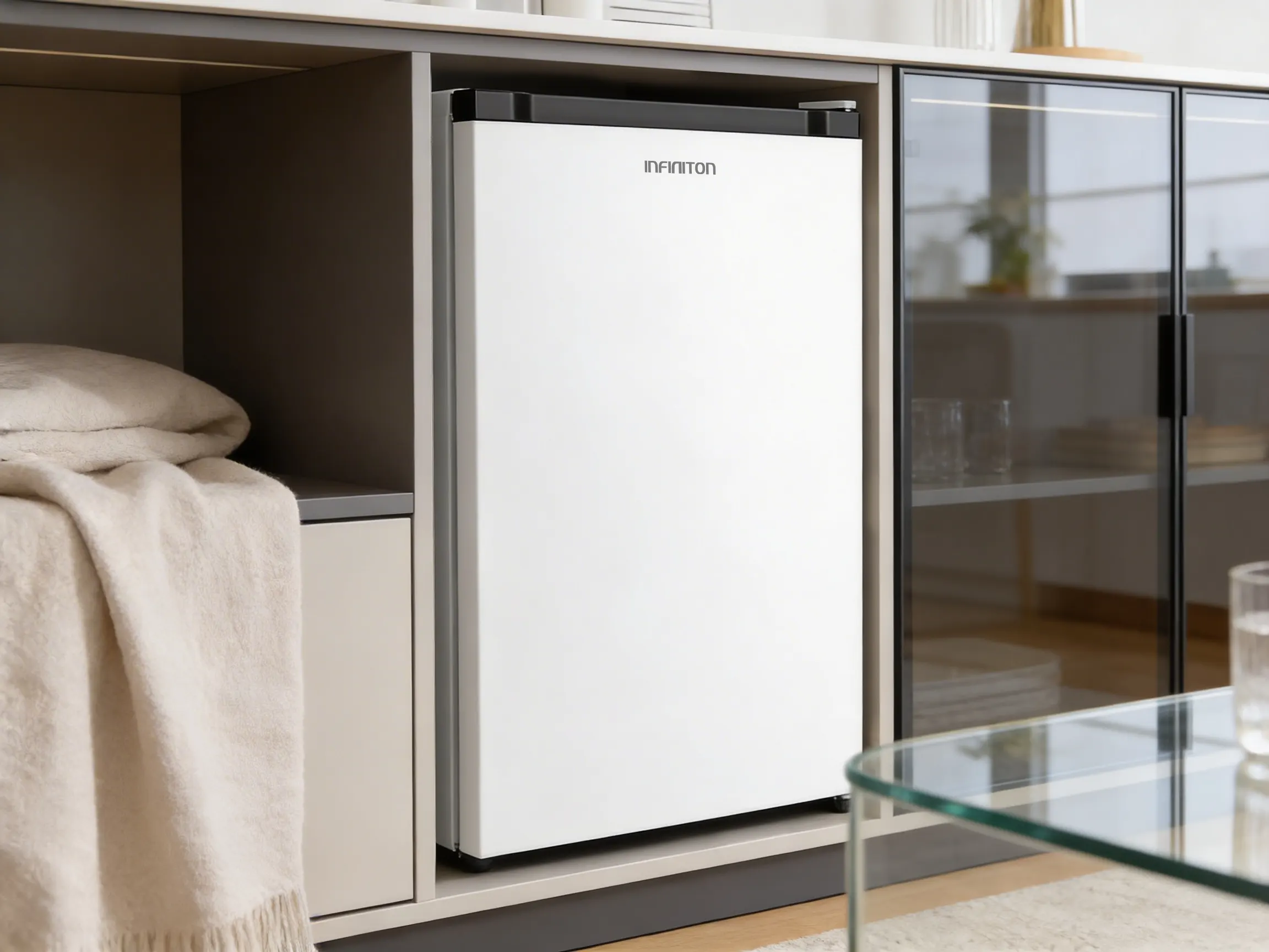 Frigorífico integrado en un apartamento