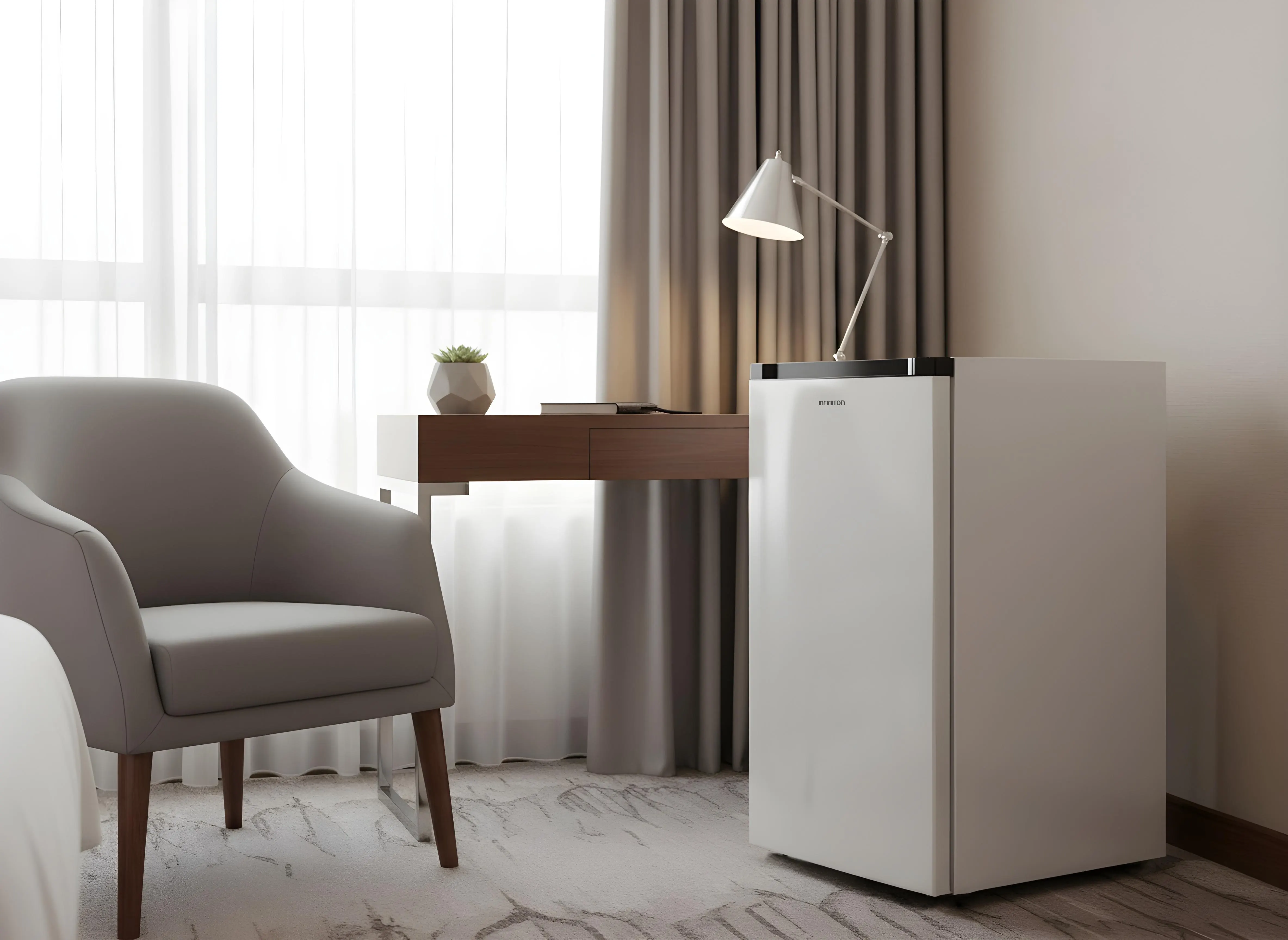 Frigorífico integrado en un apartamento