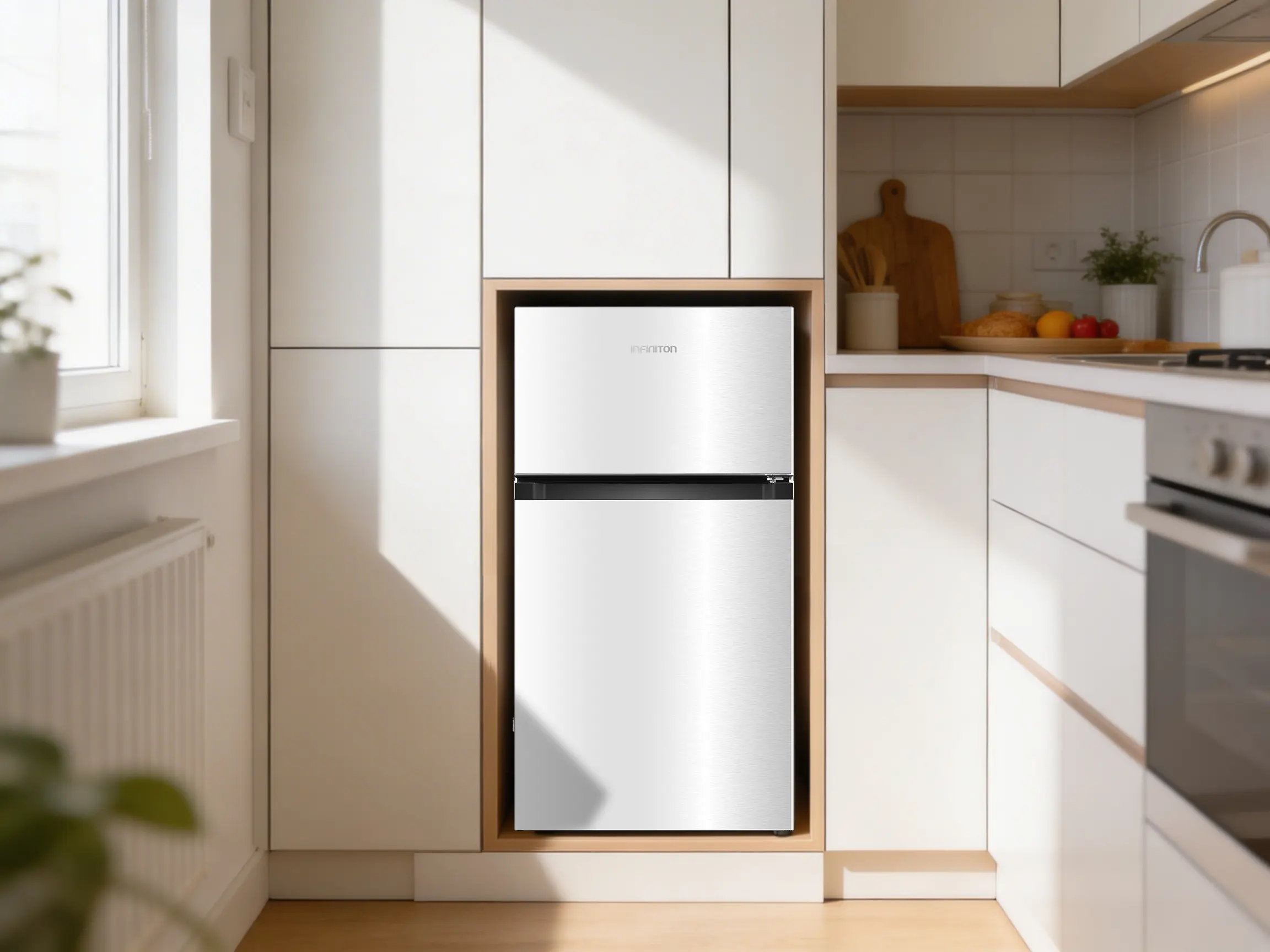 Frigorífico integrado en un apartamento