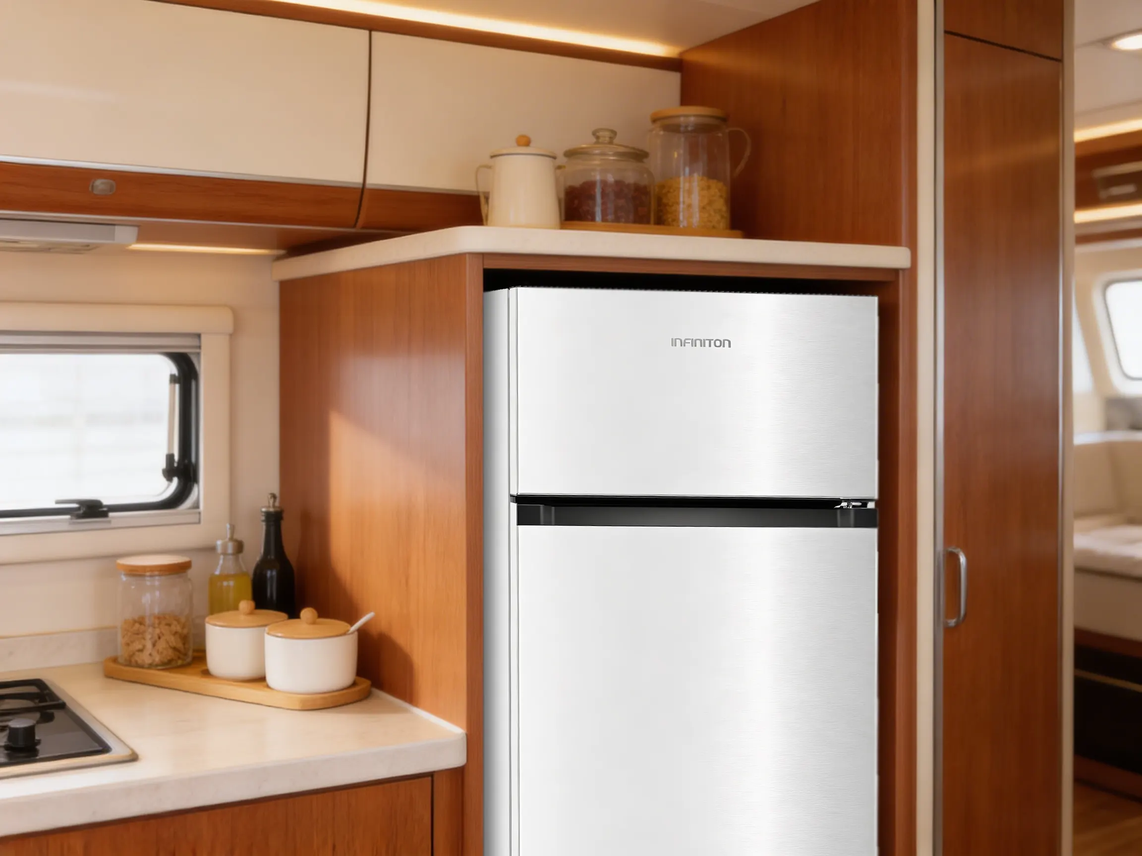 Frigorífico integrado en un apartamento