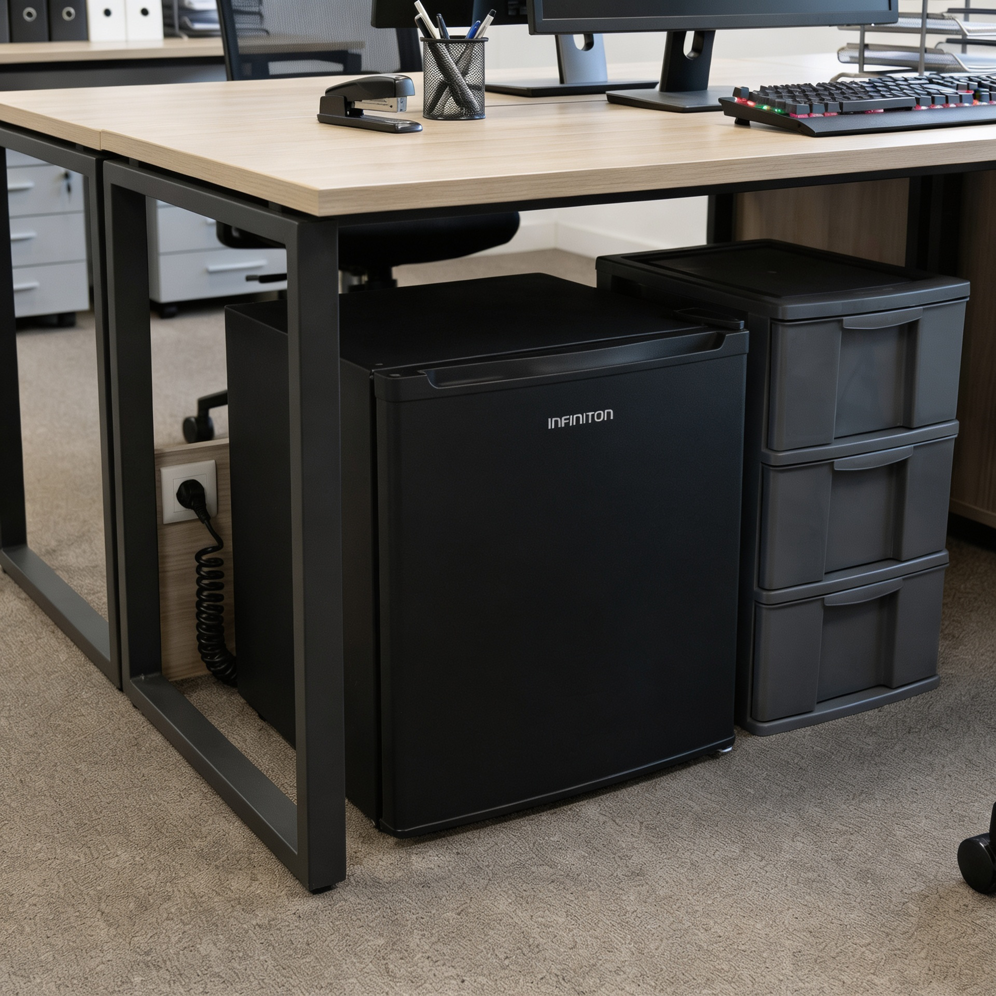 Congelador CV-88L8DEK en cocina blanca