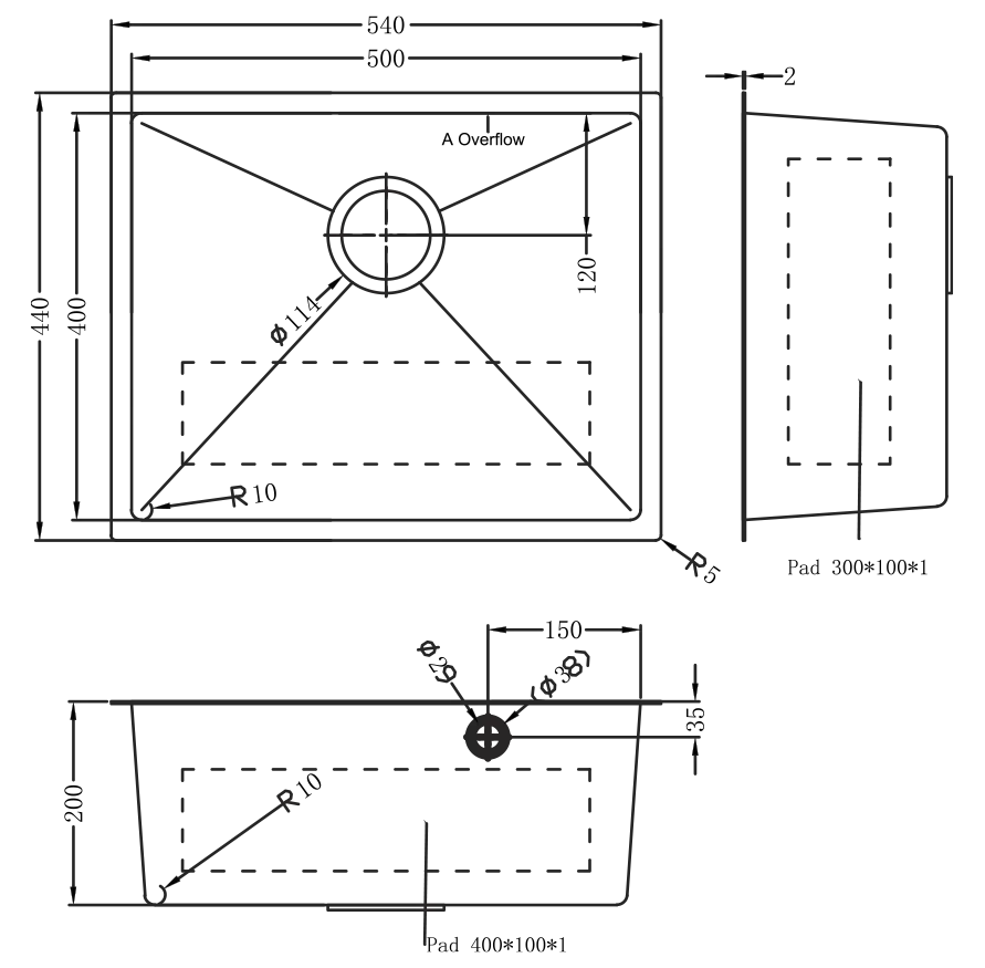 Esquema de encastre del modelo Disfrutar50.40