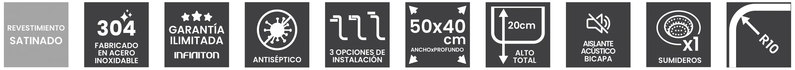 Iconos del modelo Disfrutar50.40