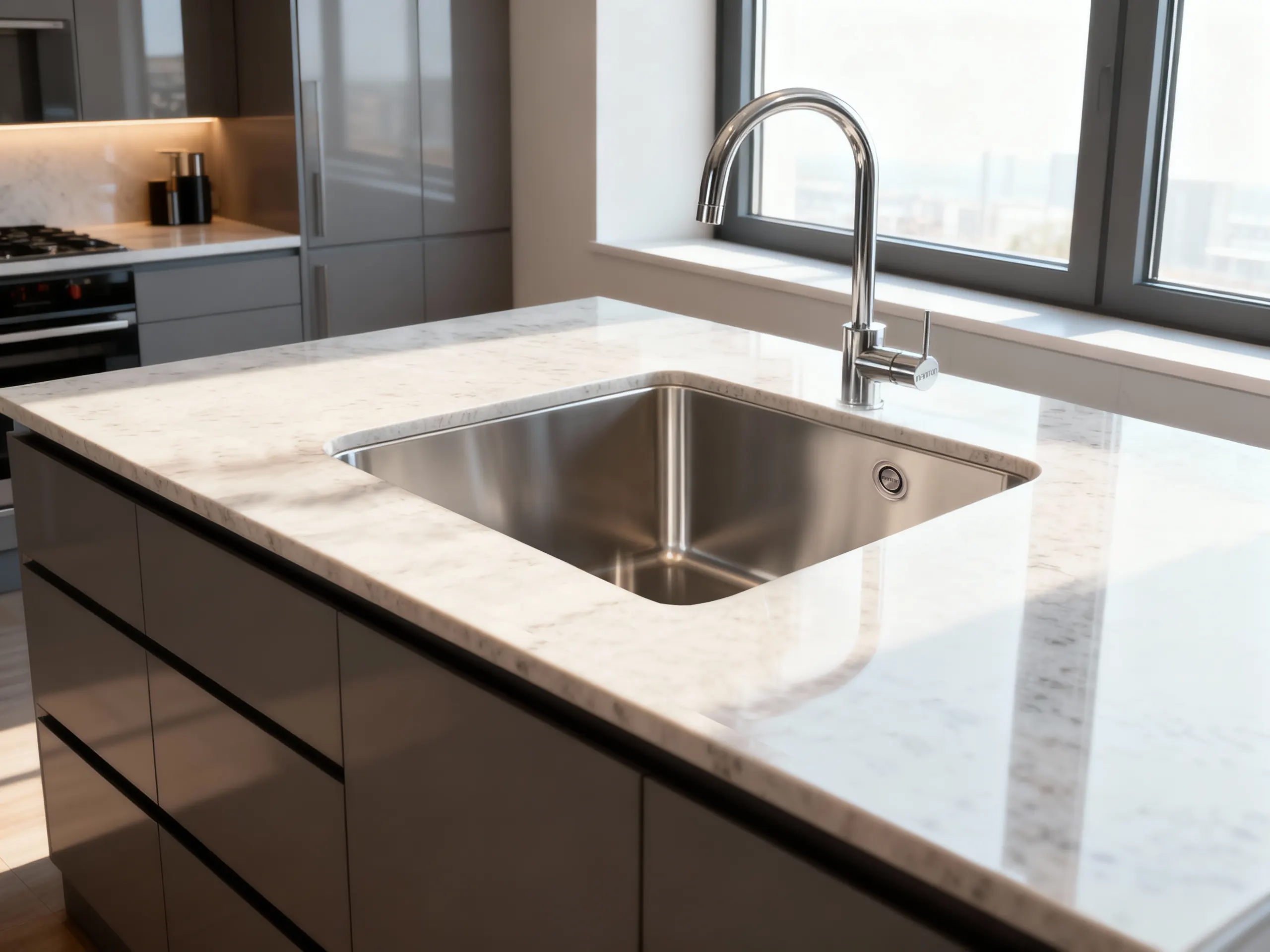 Fregadero modelo Elkano40.40 en una cocina 2