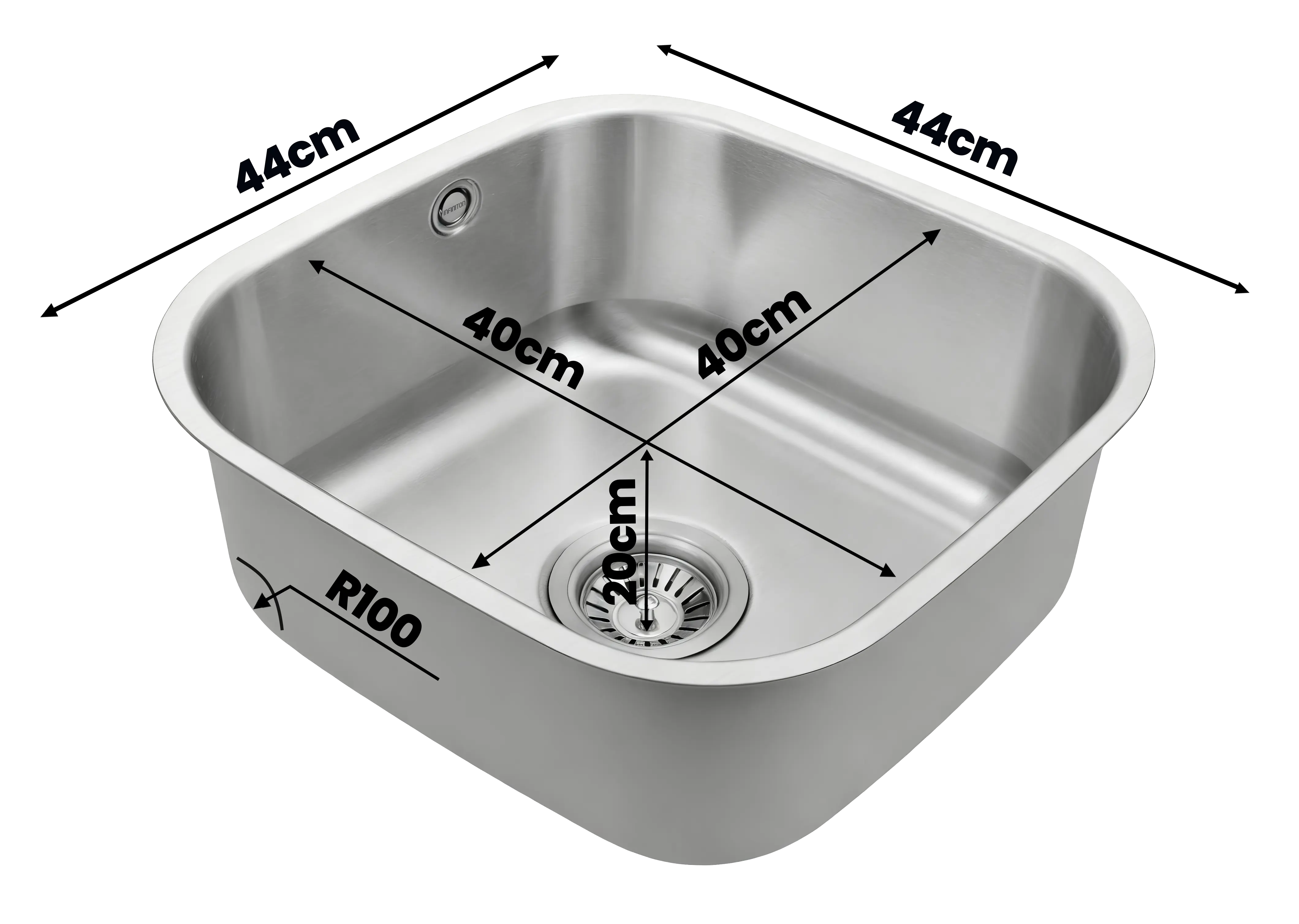 Fregadero Elkano40.40 con medidas