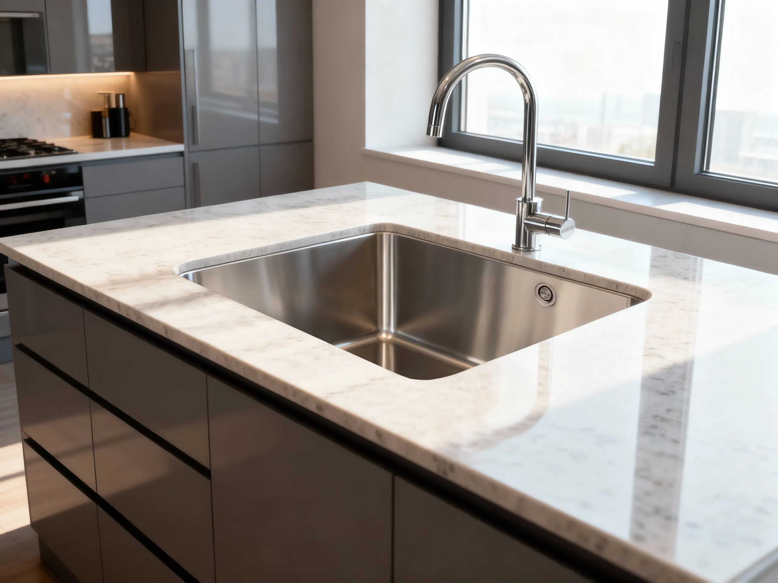 Fregadero modelo Elkano50.40 en una cocina 2