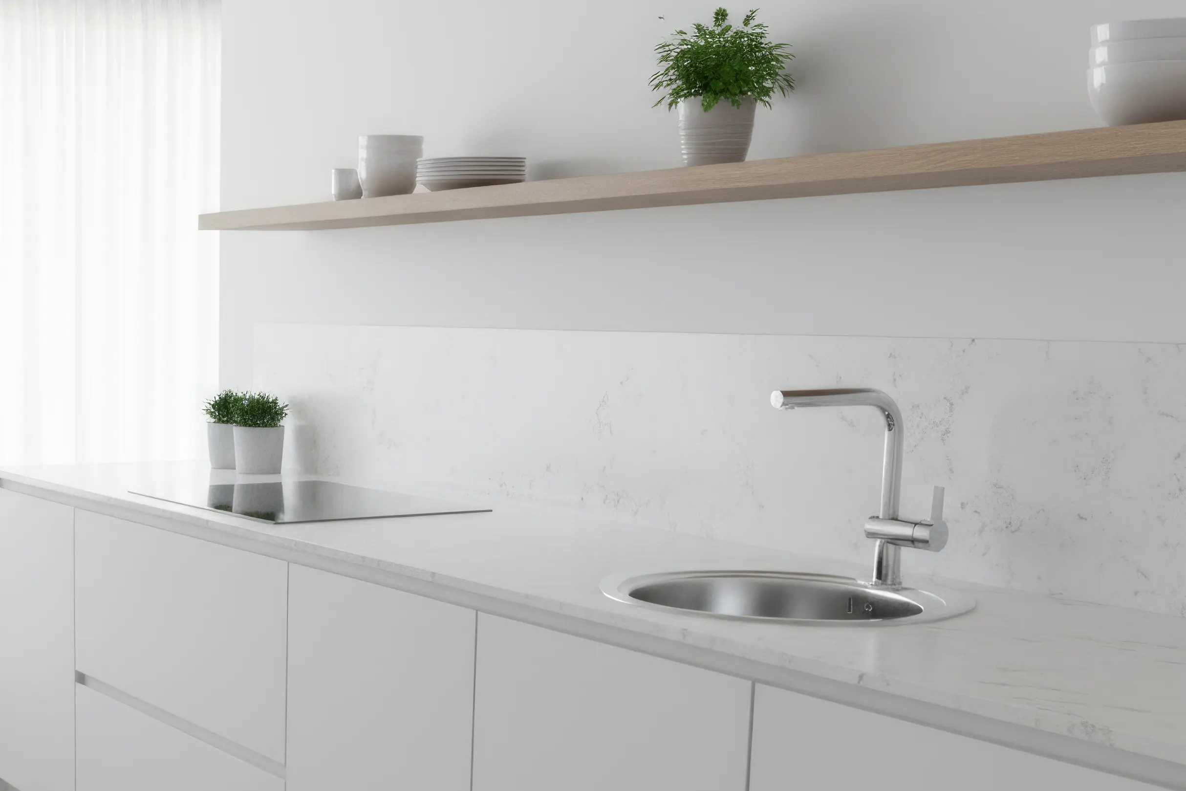 Fregadero modelo Reale1C en una cocina 2