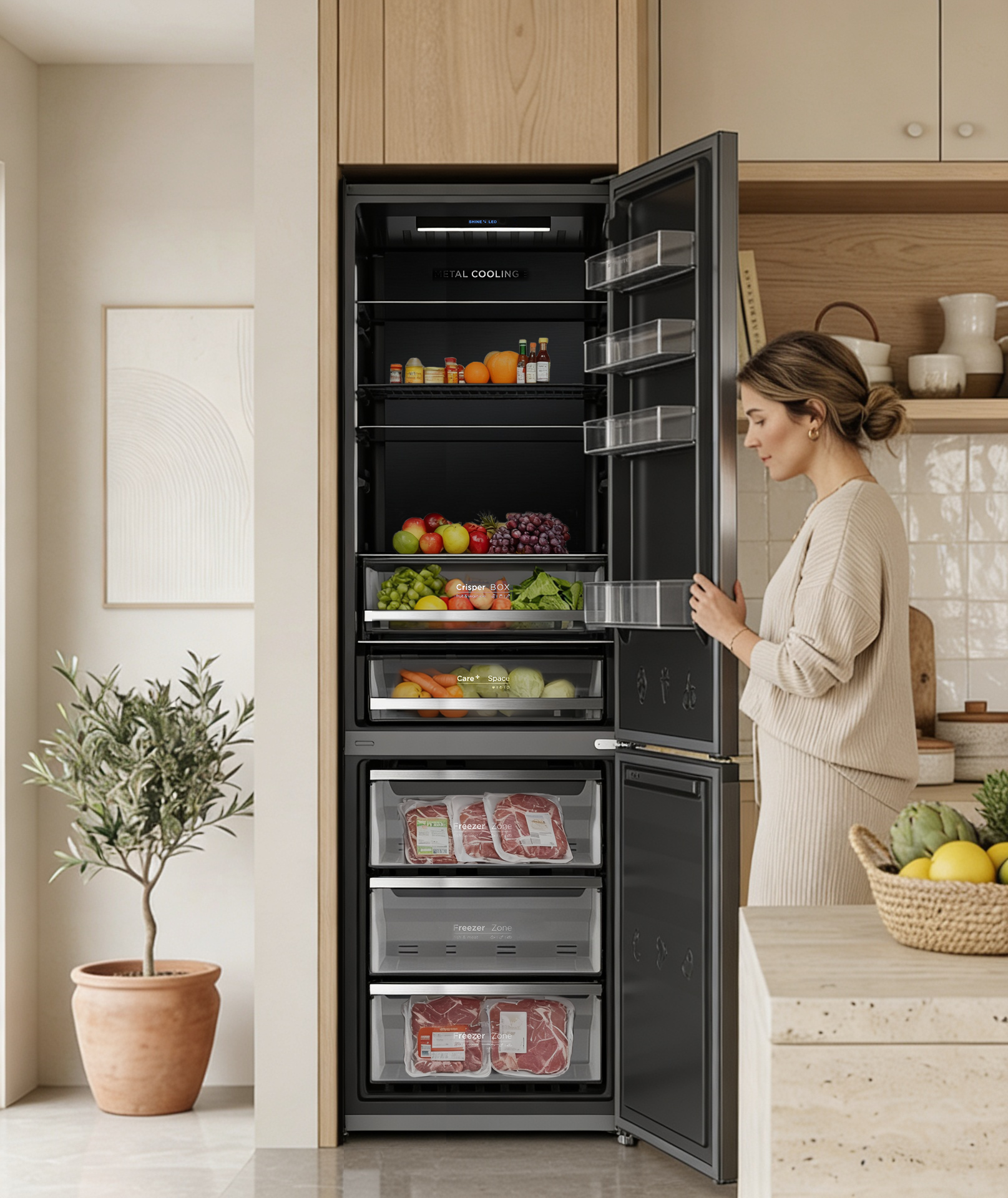 FGC-405C20DAN semi-integrado en la cocina