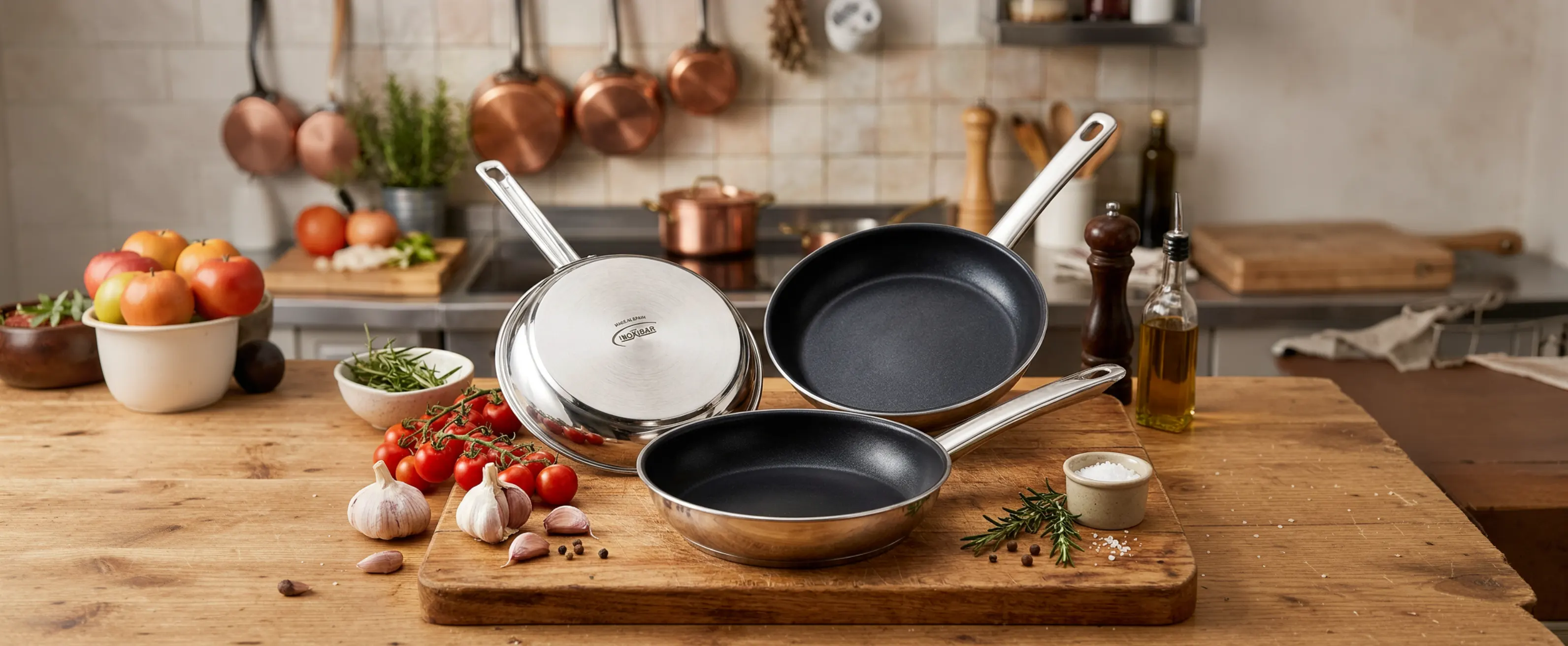Sartén en cocina