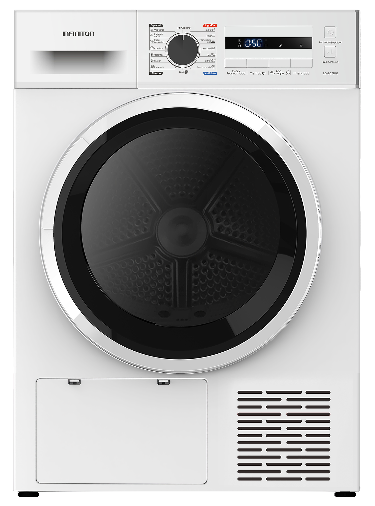 Secadora Infiniton modelo SD-BC7EWL Secadora Infiniton modelo SD-BC7EWL