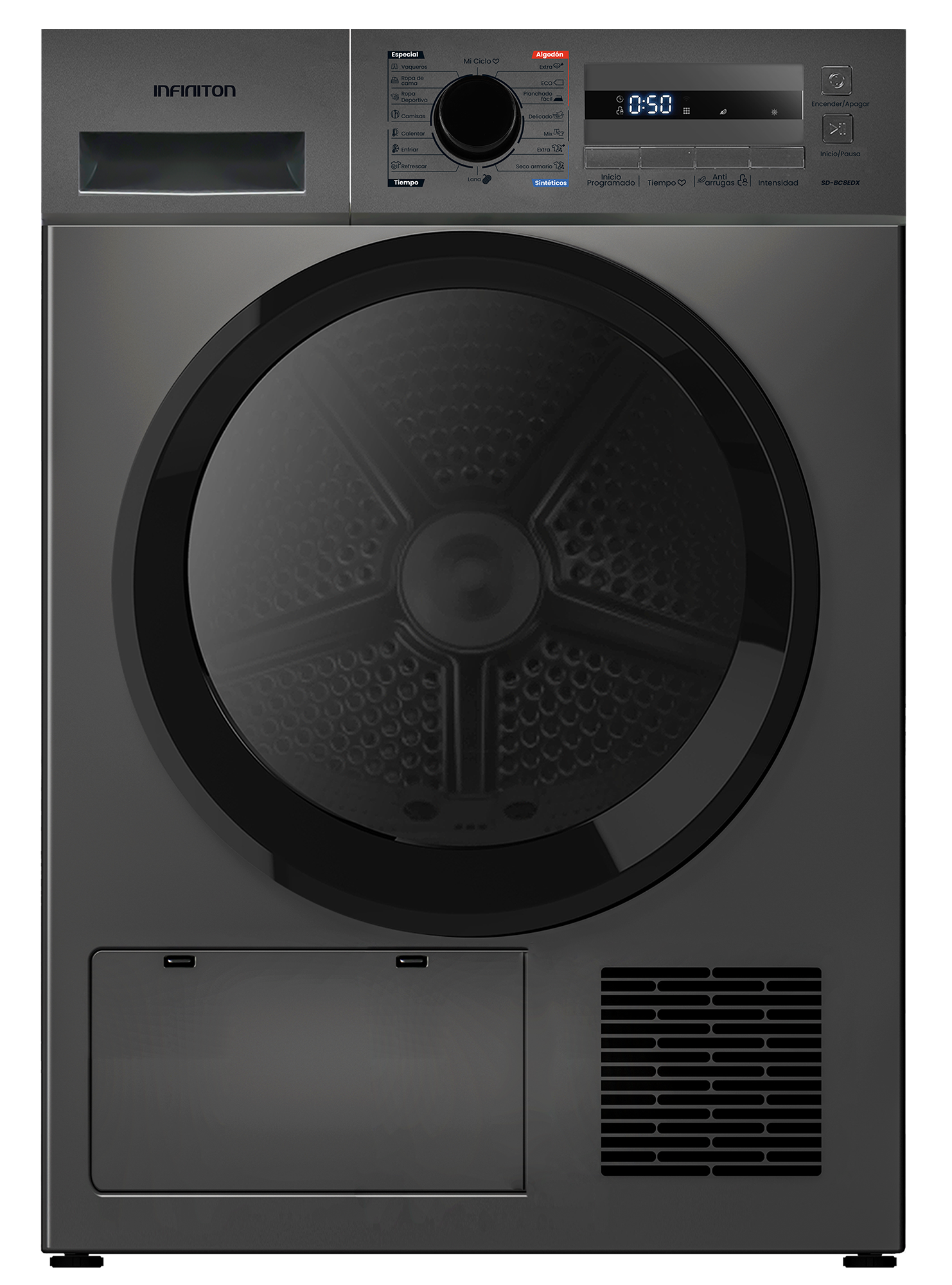 Secadora Infiniton modelo SD-BC8EDX Secadora Infiniton modelo SD-BC8EDX