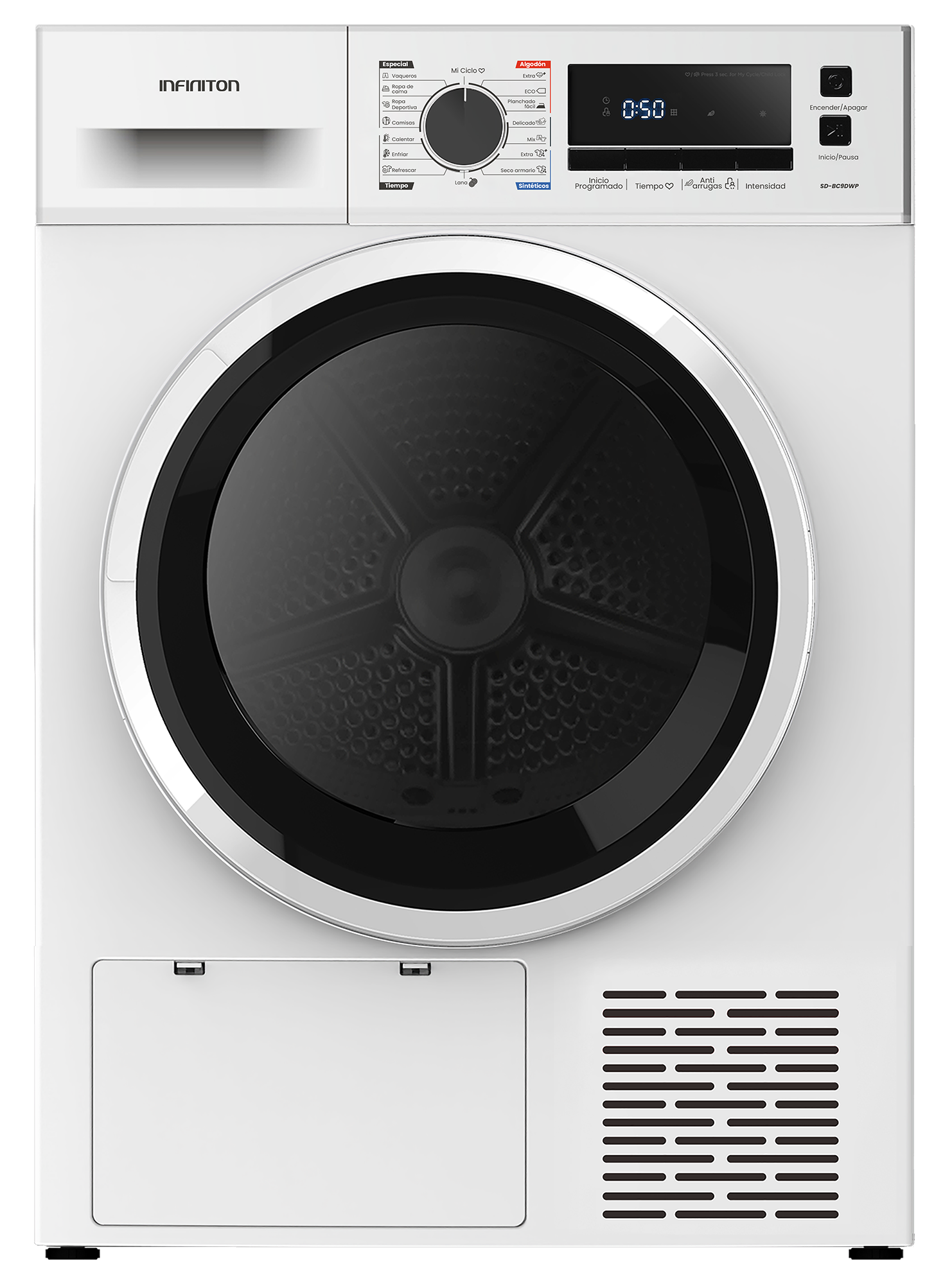 Secadora Infiniton modelo SD-BC9DWP Secadora Infiniton modelo SD-BC9DWP