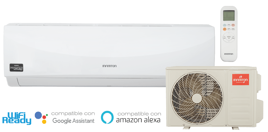 SPTSE12A2 aire acondicionado con máquina exterior y mando