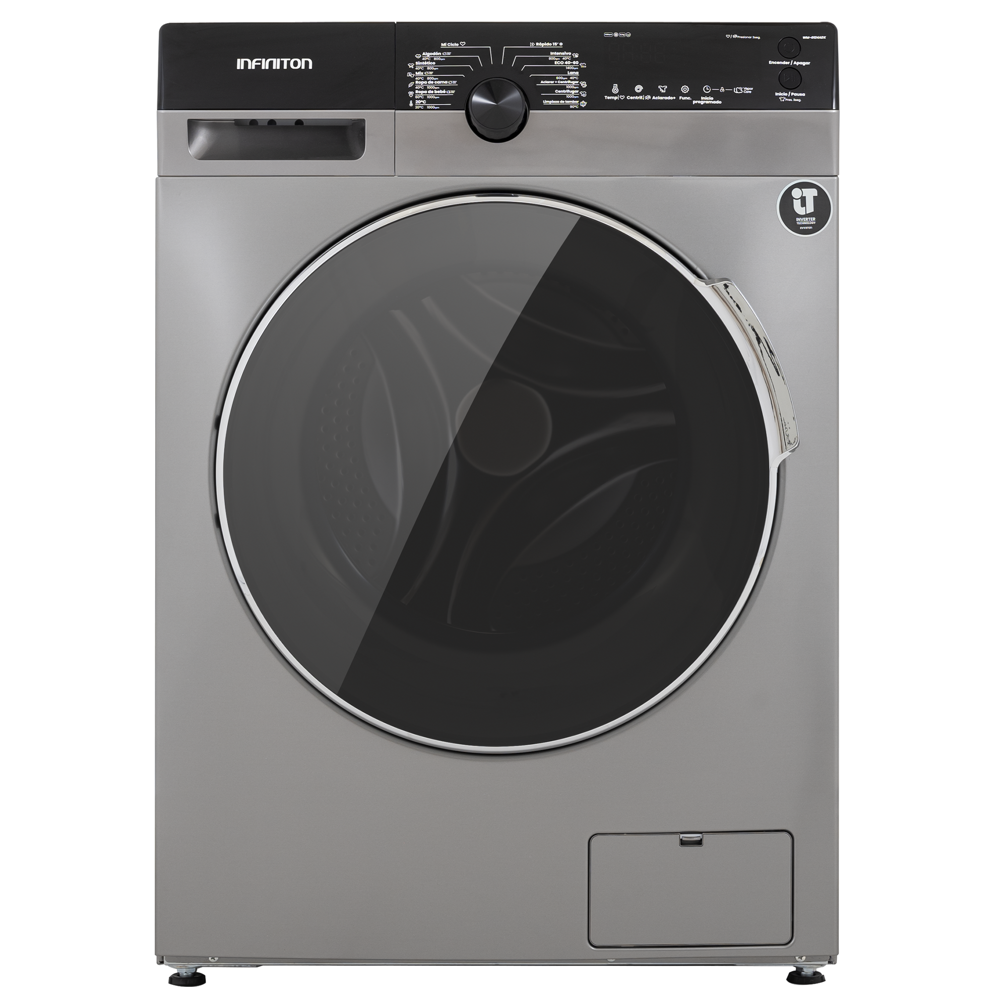 fotografía frontal de lavadora WM-G124ADX