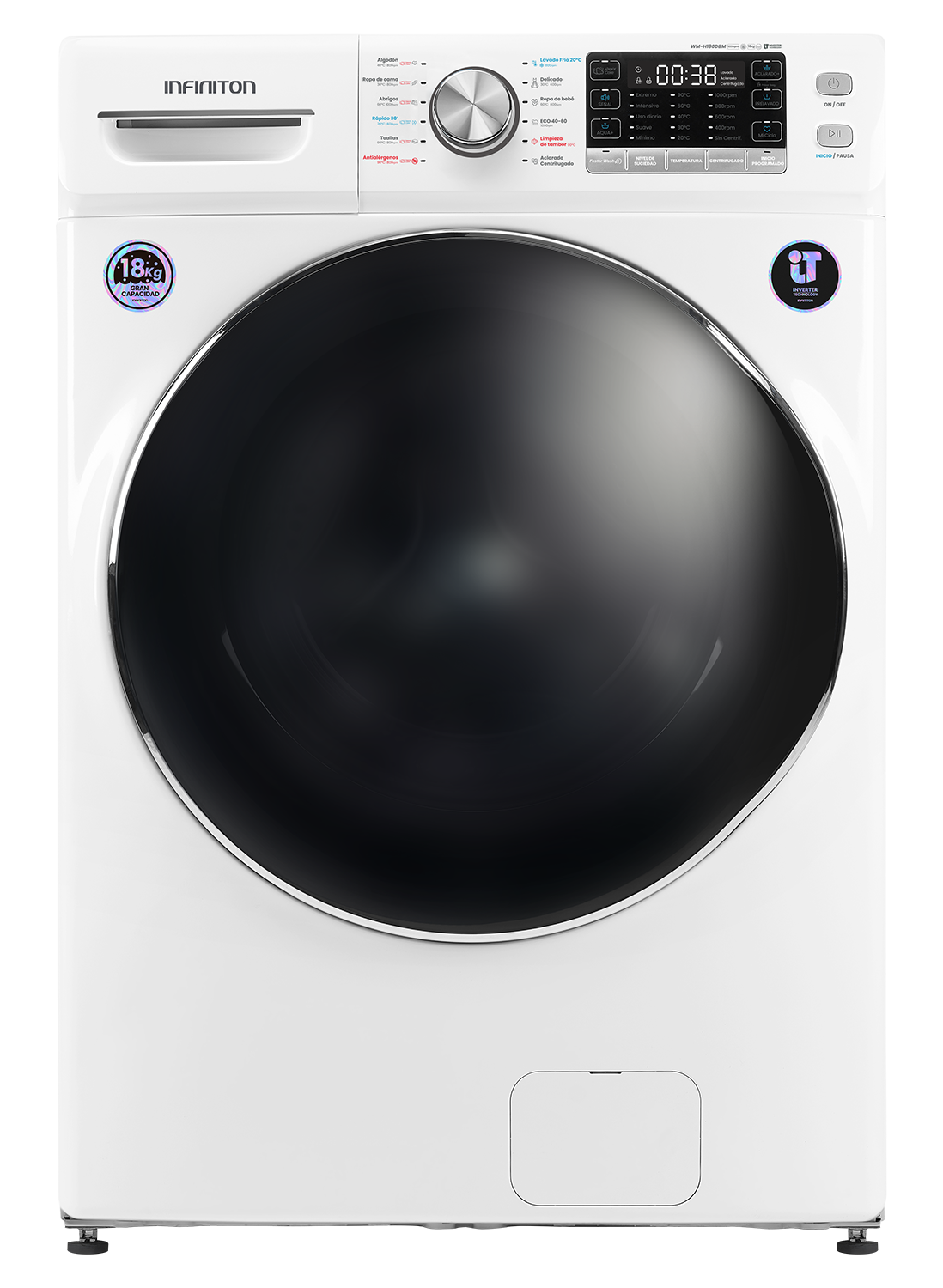 Lavadora Infiniton modelo WM-H180DBM