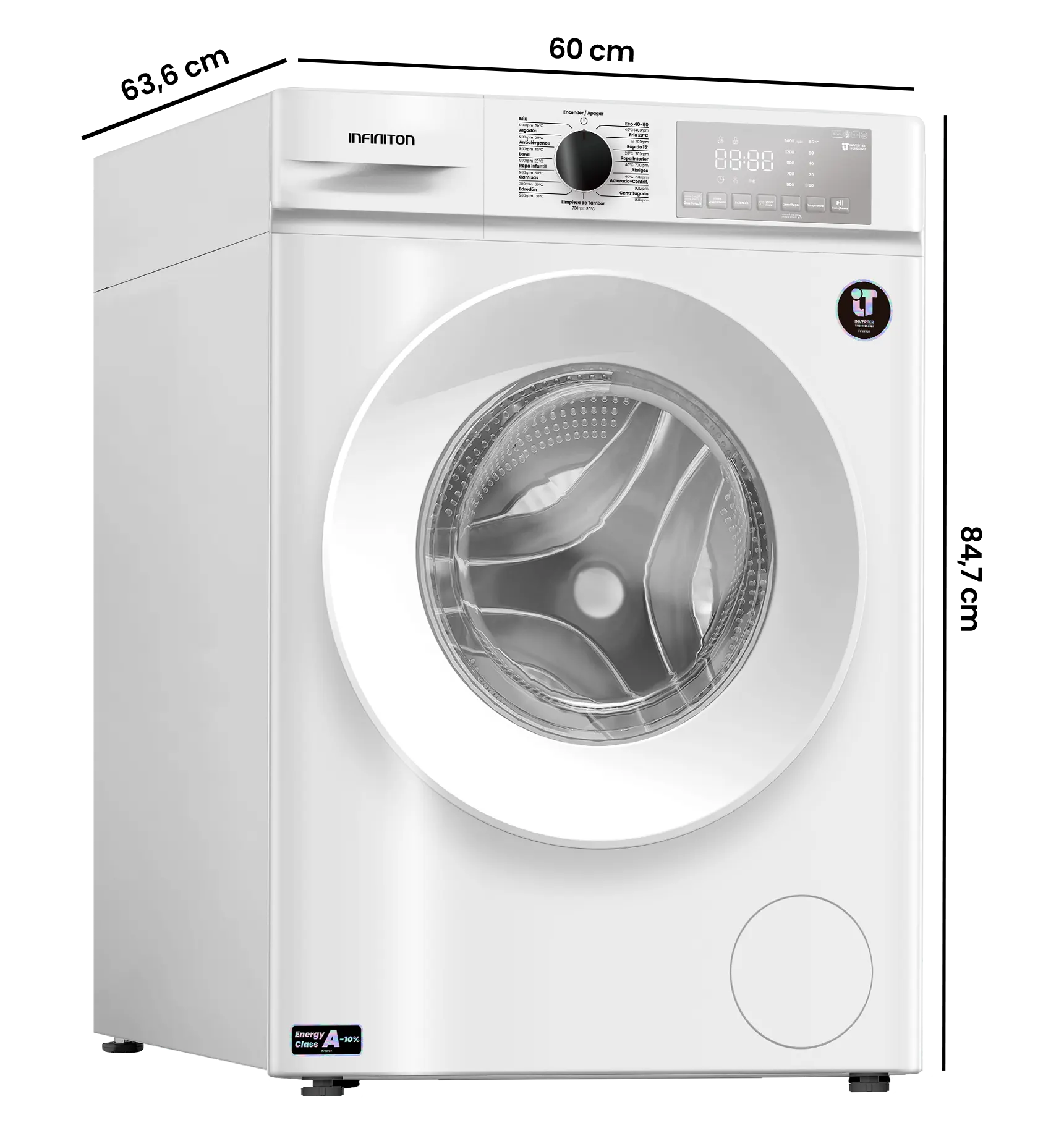 Diagrama de medidas WM-S14BAL